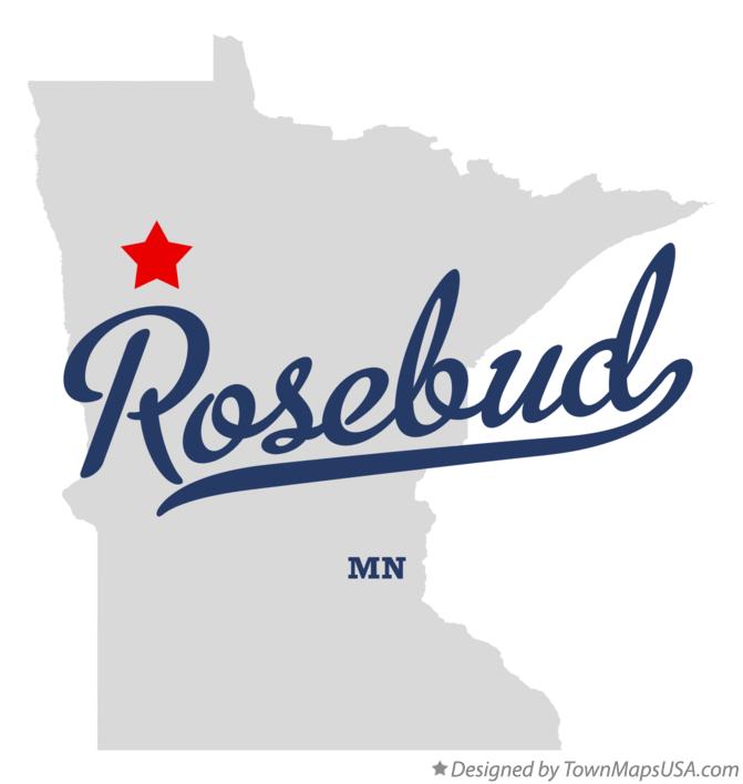 Map of Rosebud Minnesota MN