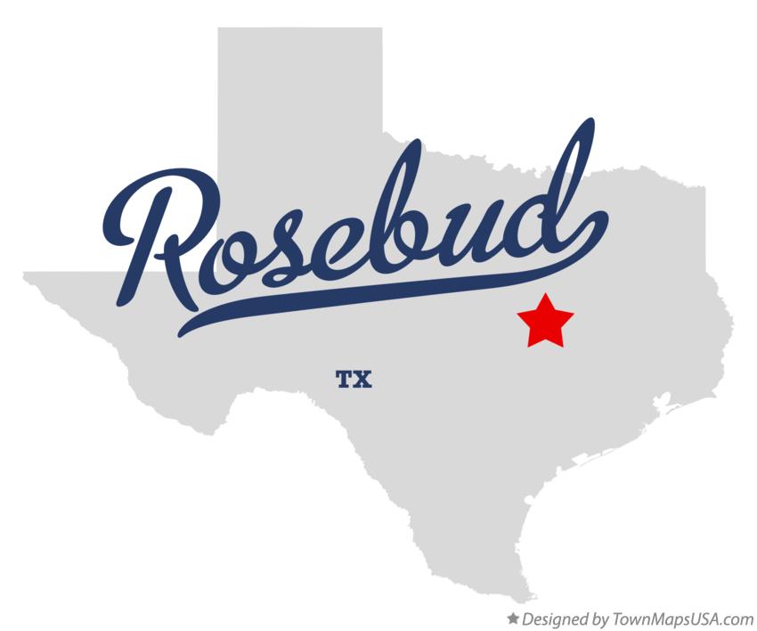 Map of Rosebud Texas TX
