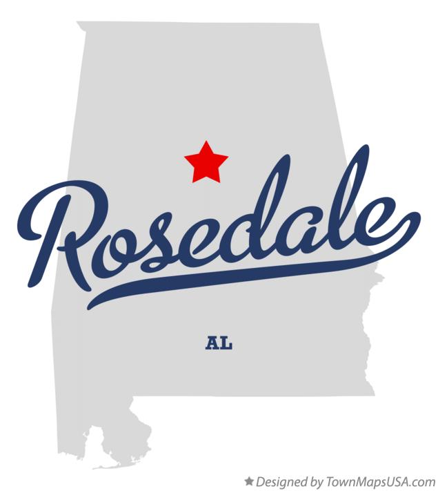 Map of Rosedale Alabama AL