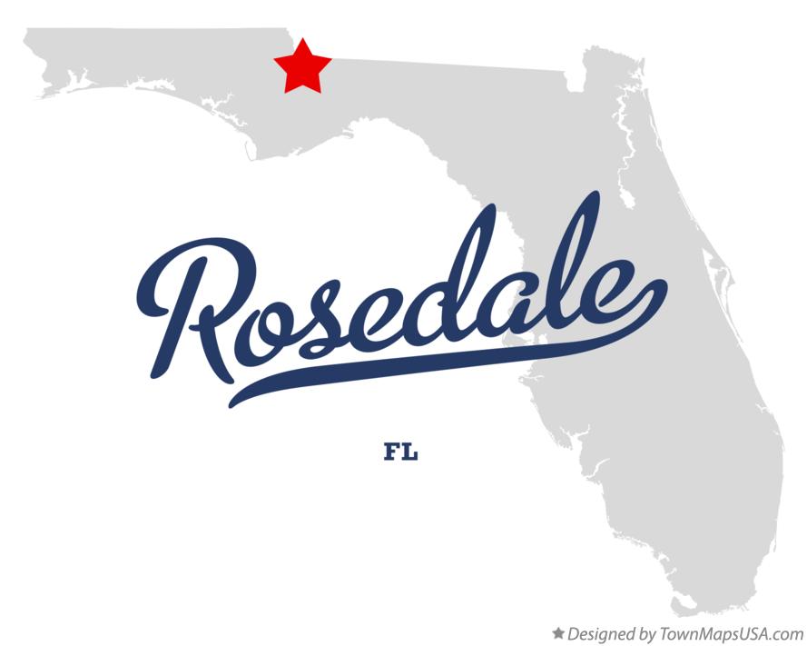 Map of Rosedale Florida FL