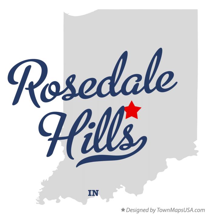 Map of Rosedale Hills Indiana IN