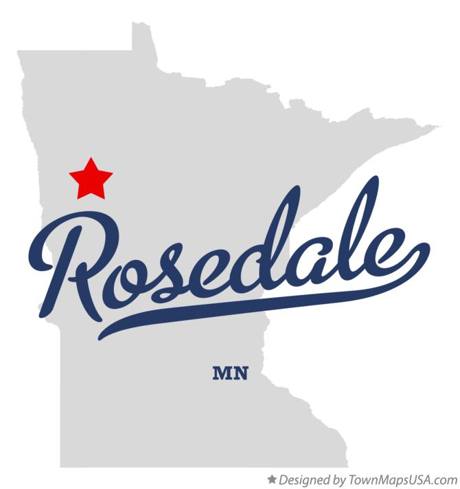 Map of Rosedale Minnesota MN