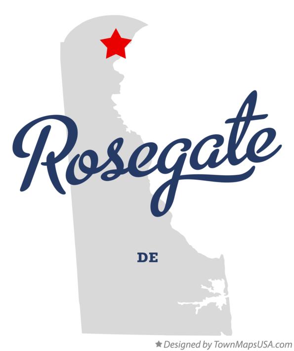Map of Rosegate Delaware DE