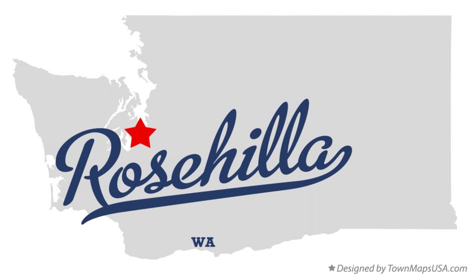 Map of Rosehilla Washington WA