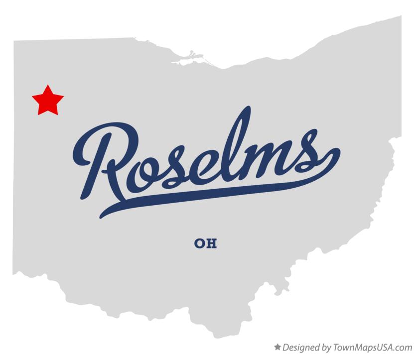 Map of Roselms Ohio OH