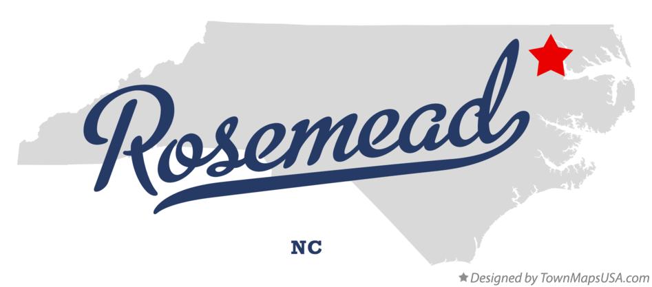 Map of Rosemead North Carolina NC