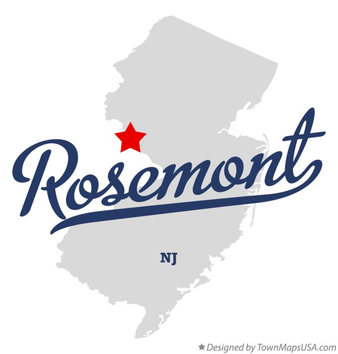 Map of Rosemont New Jersey NJ