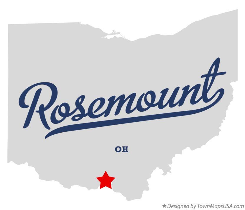 Map of Rosemount Ohio OH