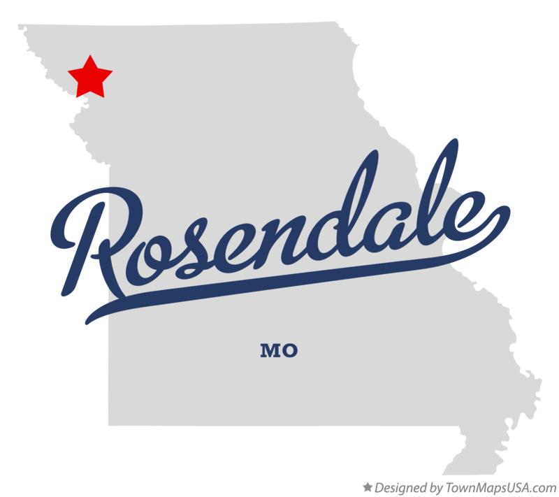 Map of Rosendale Missouri MO
