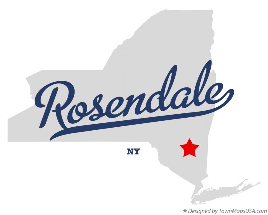Map of Rosendale New York NY