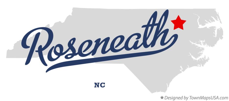 Map of Roseneath North Carolina NC