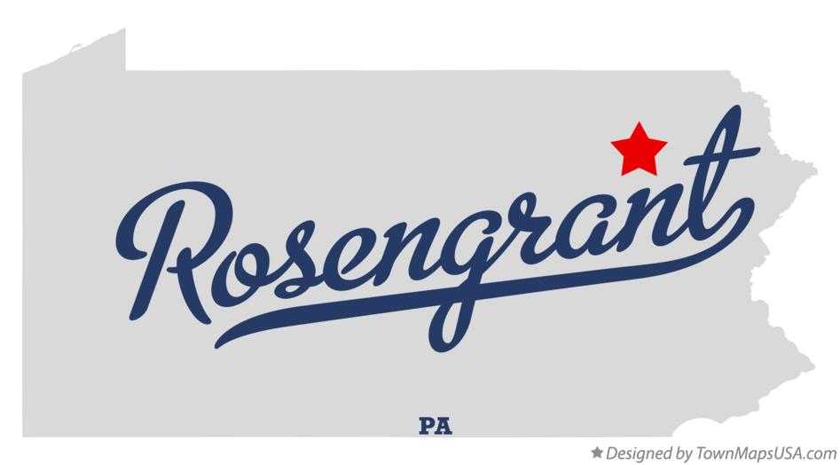 Map of Rosengrant Pennsylvania PA