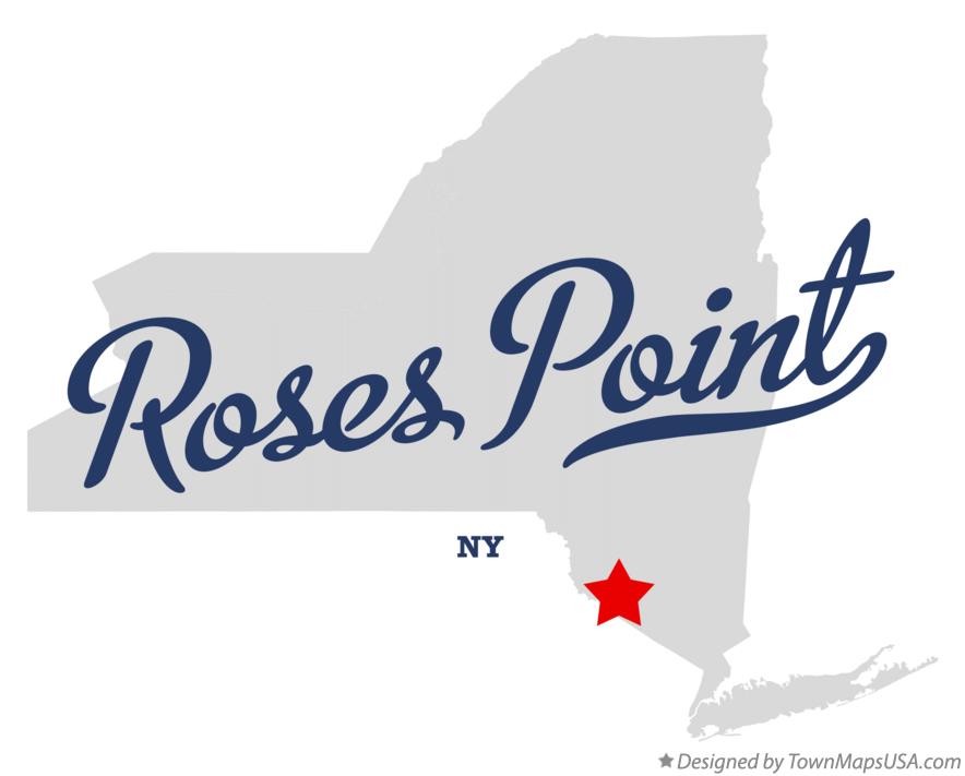 Map of Roses Point New York NY