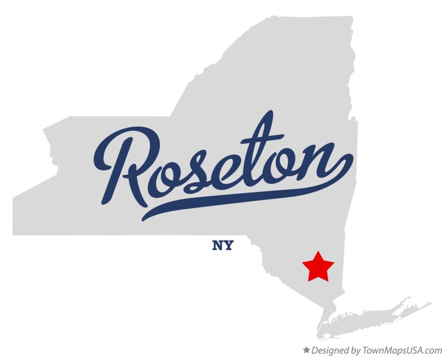 Map of Roseton New York NY