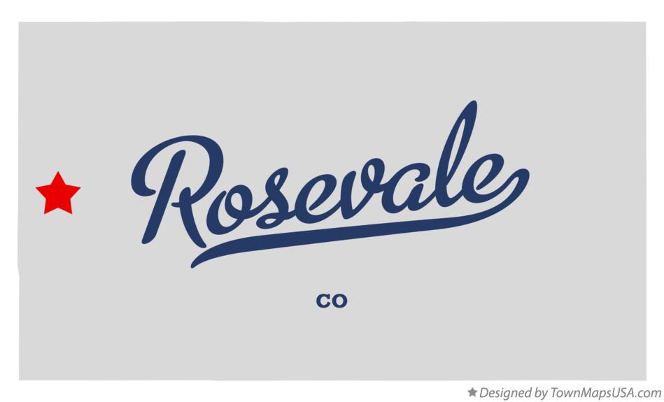 Map of Rosevale Colorado CO