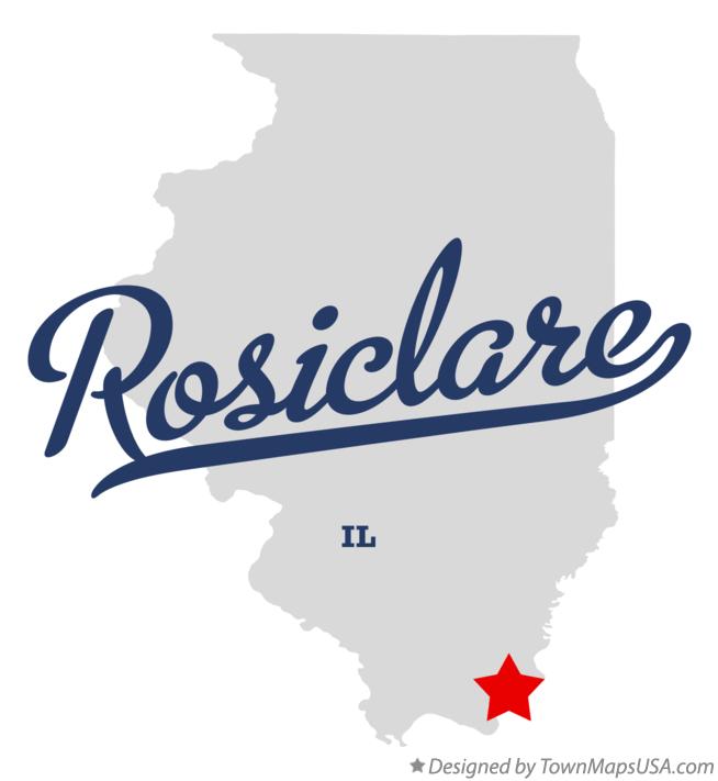 Map of Rosiclare Illinois IL