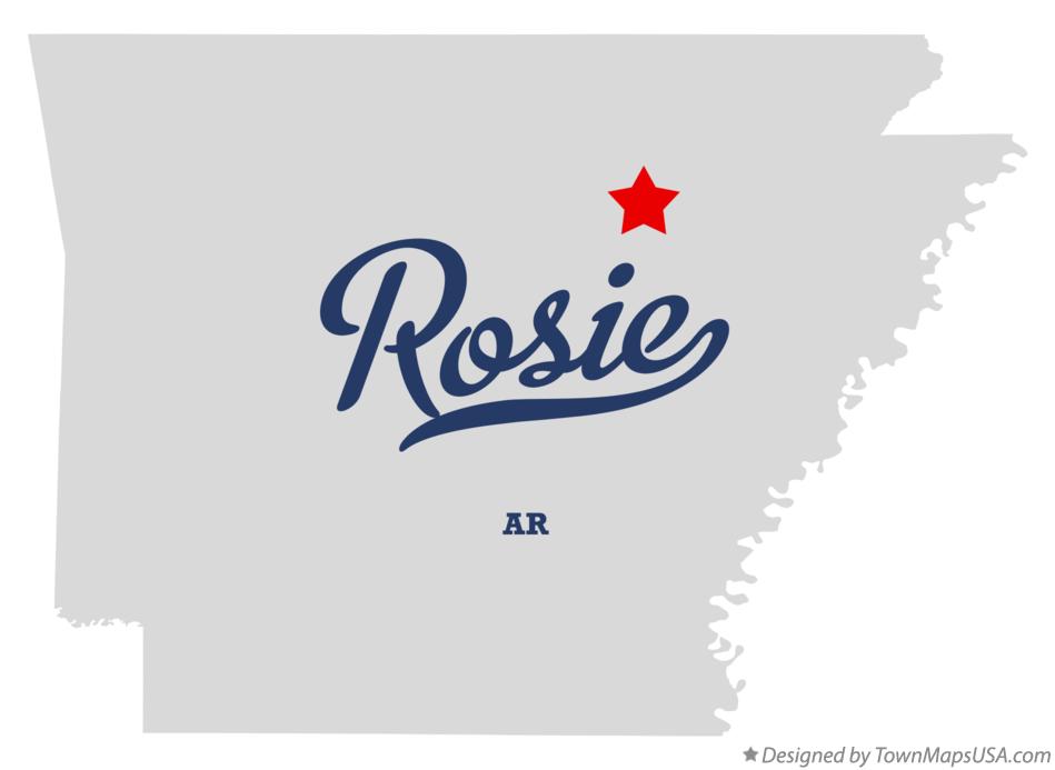 Map of Rosie Arkansas AR