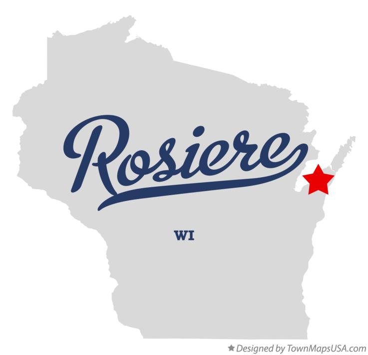 Map of Rosiere Wisconsin WI