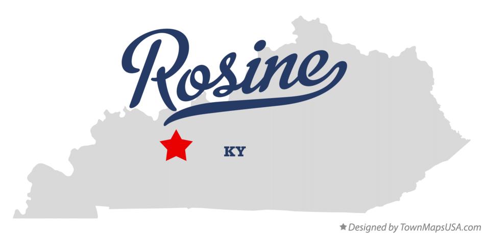 Map of Rosine Kentucky KY