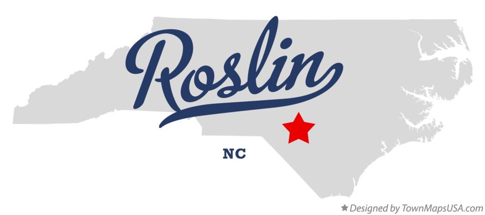 Map of Roslin North Carolina NC