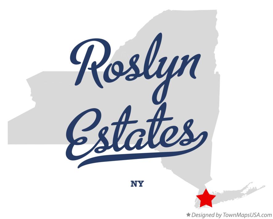 Map of Roslyn Estates New York NY
