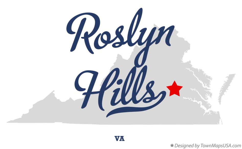 Map of Roslyn Hills Virginia VA