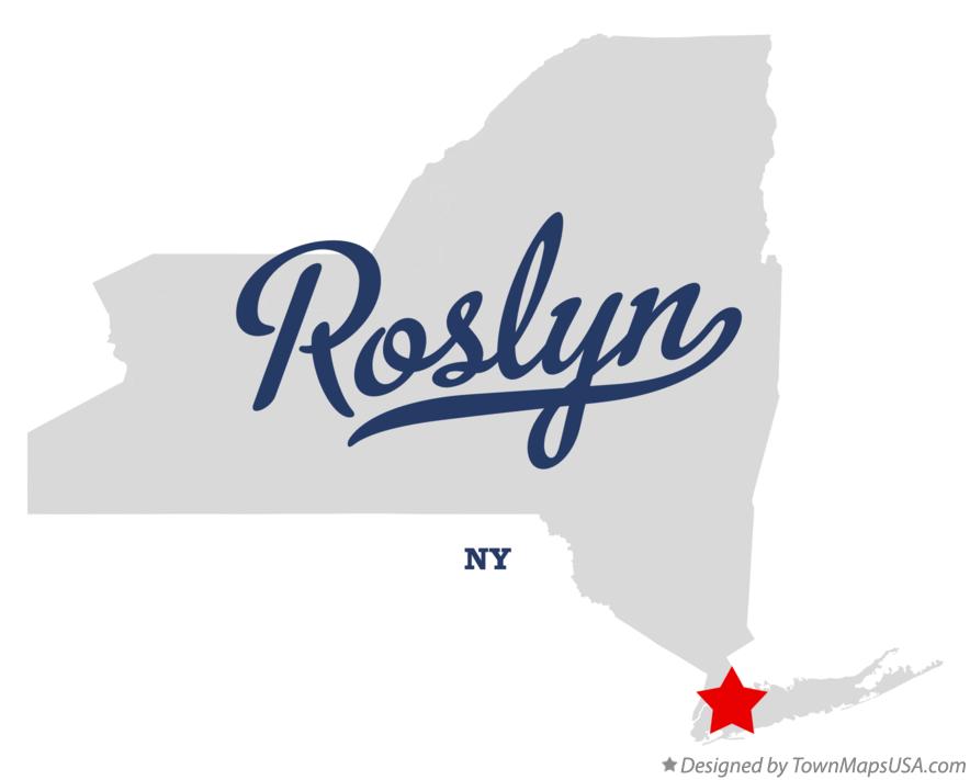 Map of Roslyn New York NY