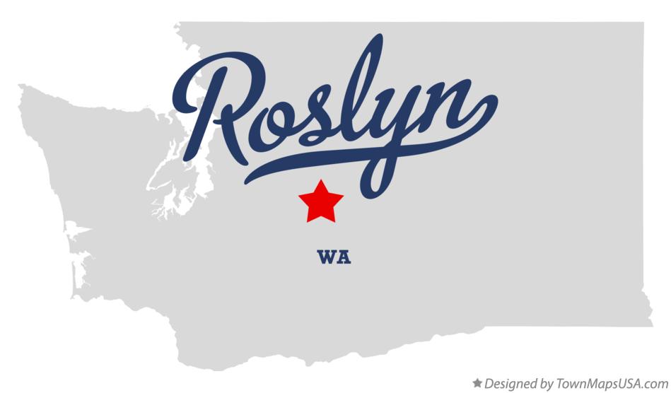 Map of Roslyn Washington WA