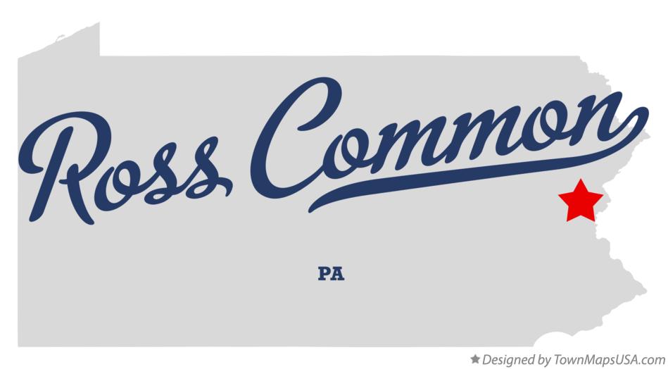 Map of Ross Common Pennsylvania PA