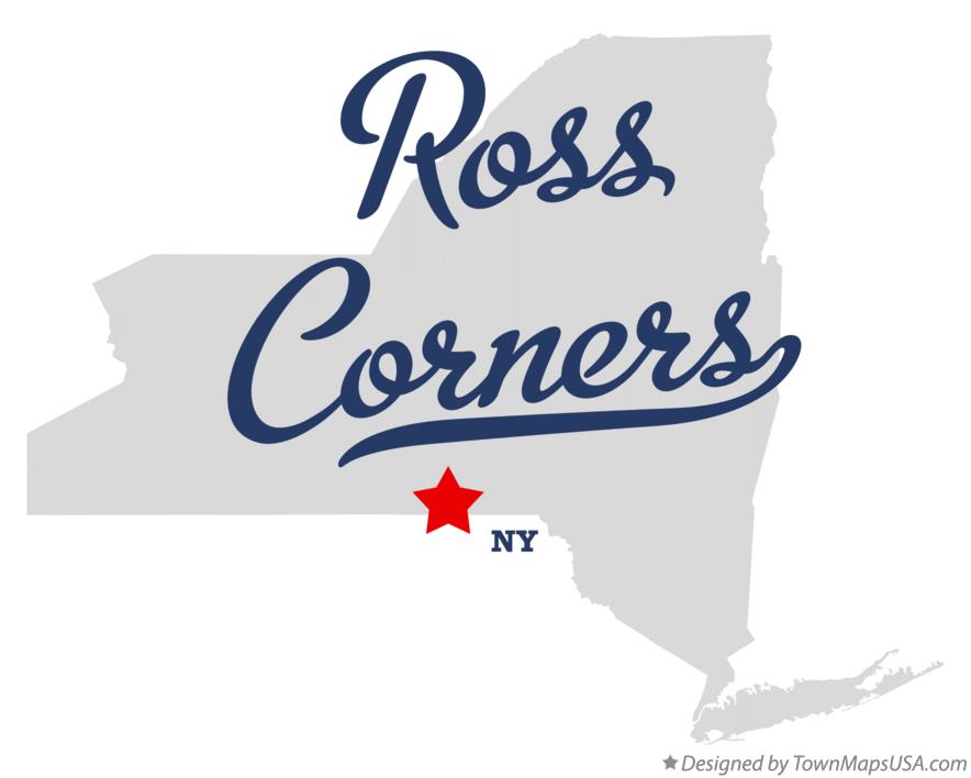 Map of Ross Corners New York NY