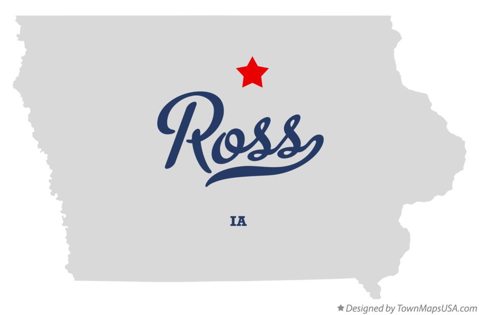 Map of Ross Iowa IA