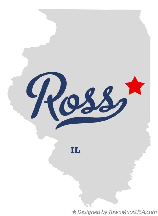 Map of Ross Illinois IL