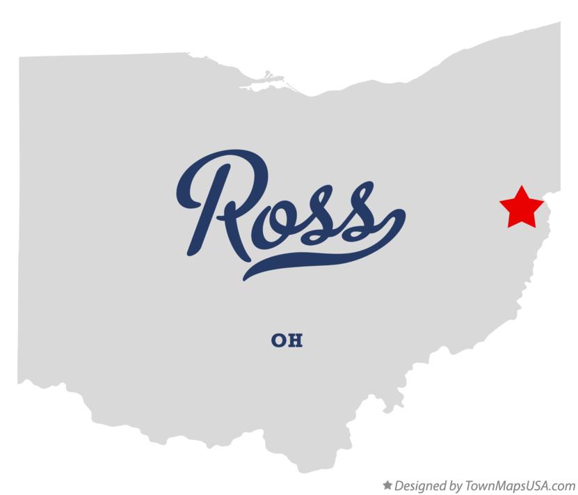 Map of Ross Ohio OH