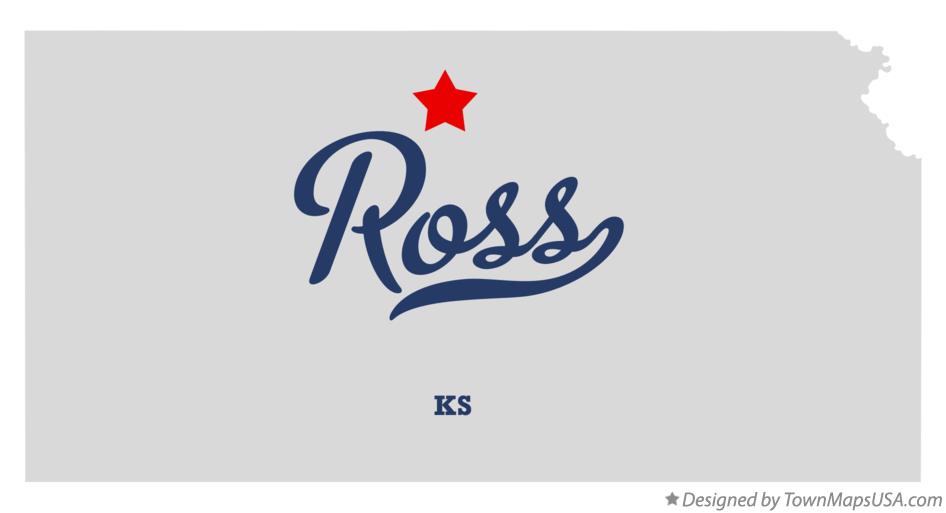 Map of Ross Kansas KS