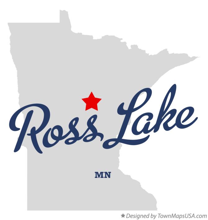 Map of Ross Lake Minnesota MN