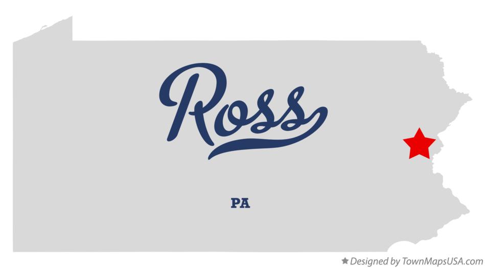 Map of Ross Pennsylvania PA