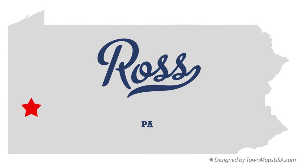 Map of Ross Pennsylvania PA