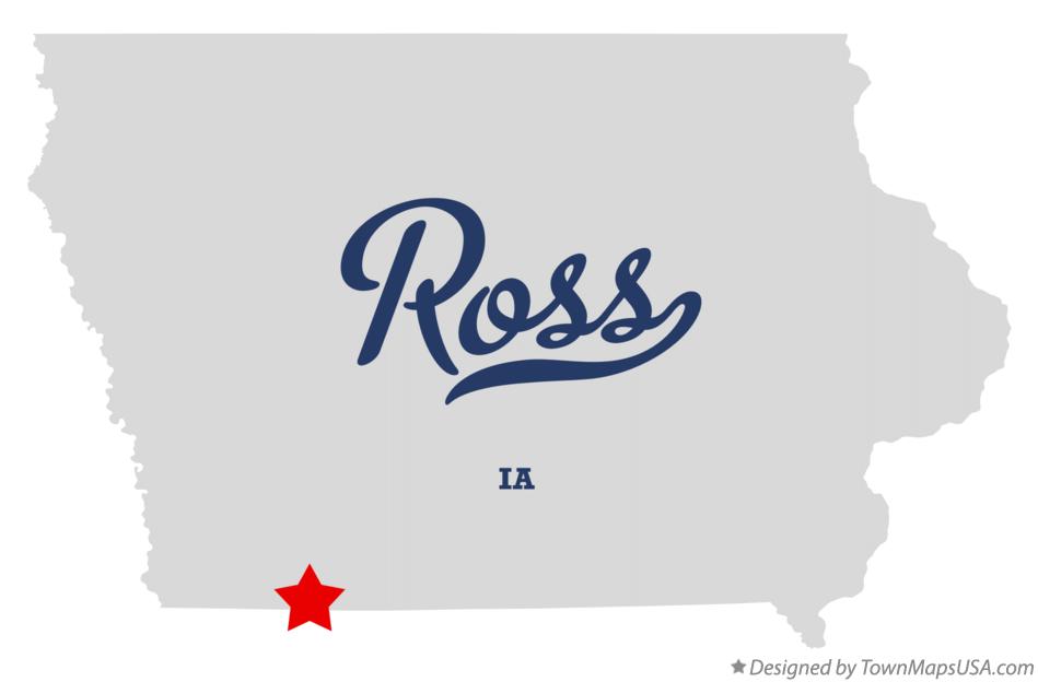 Map of Ross Iowa IA