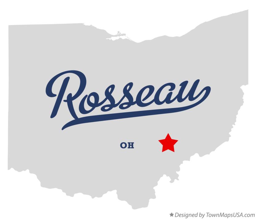 Map of Rosseau Ohio OH