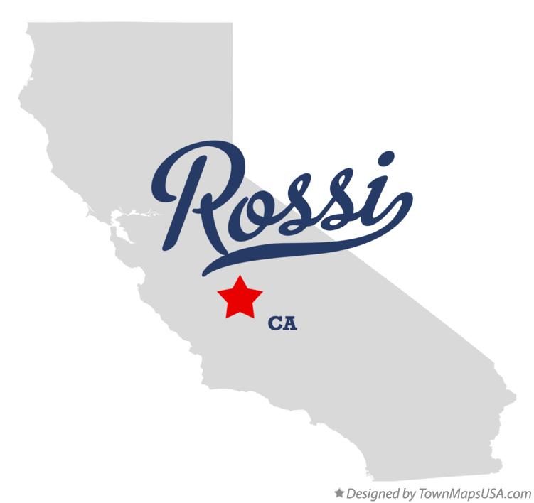 Map of Rossi California CA