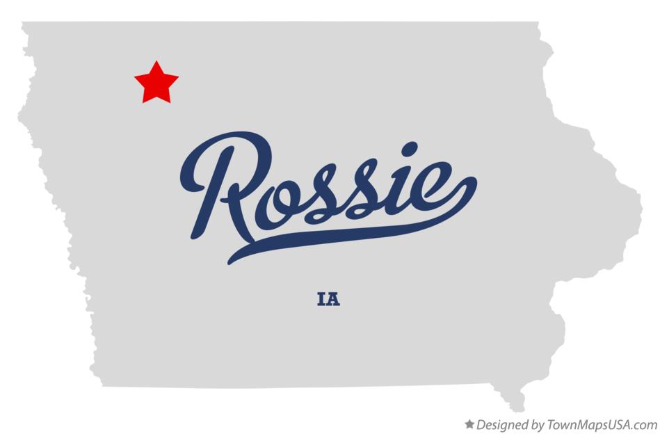 Map of Rossie Iowa IA