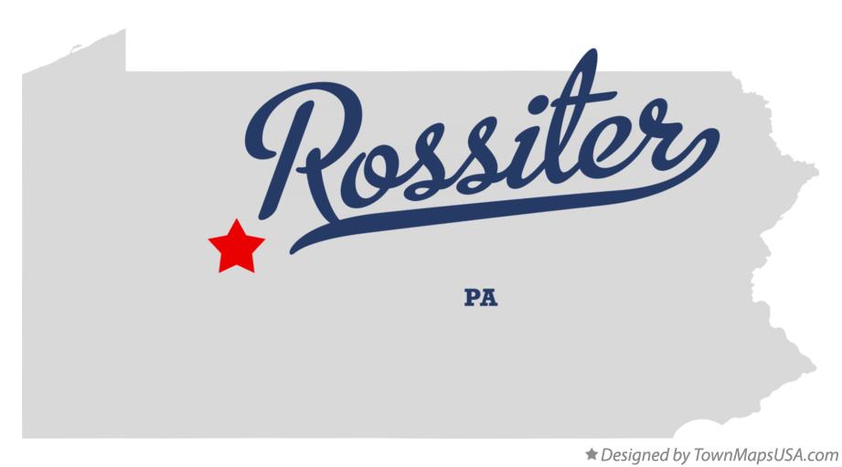Map of Rossiter Pennsylvania PA