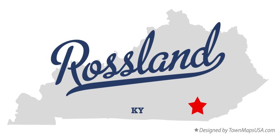 Map of Rossland Kentucky KY