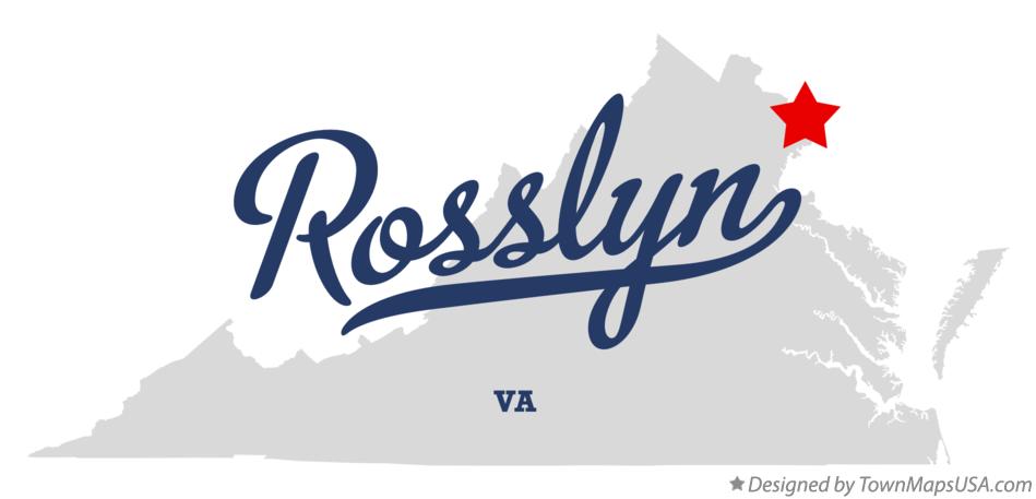 Map of Rosslyn Virginia VA