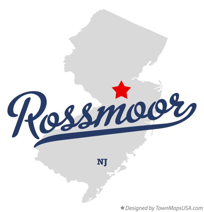Map of Rossmoor New Jersey NJ