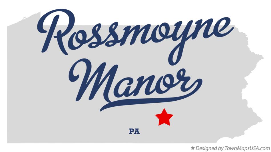 Map of Rossmoyne Manor Pennsylvania PA