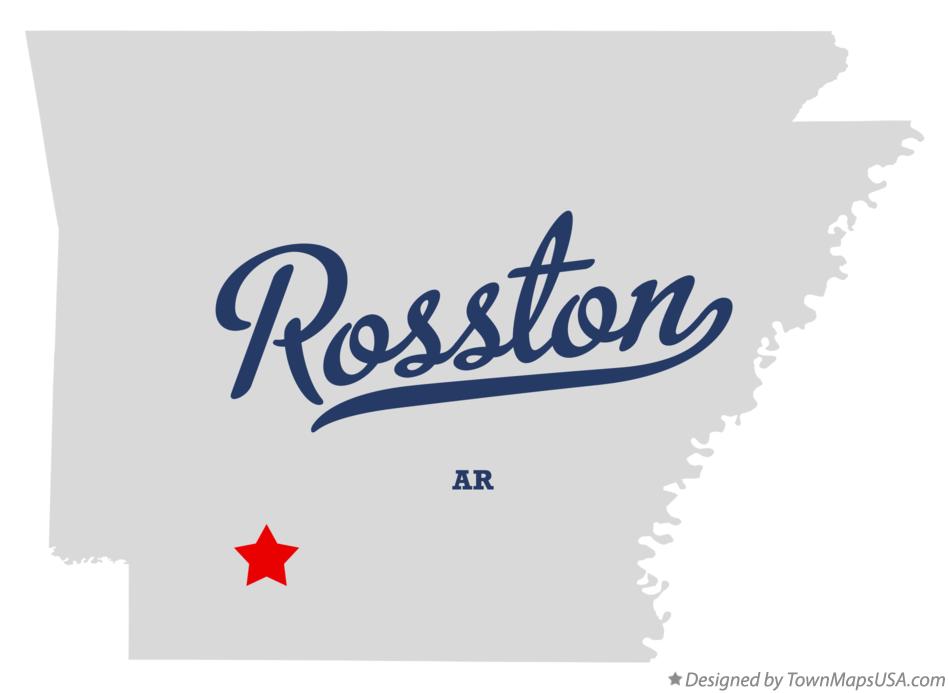 Map of Rosston Arkansas AR