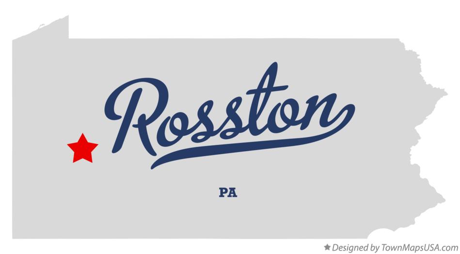 Map of Rosston Pennsylvania PA