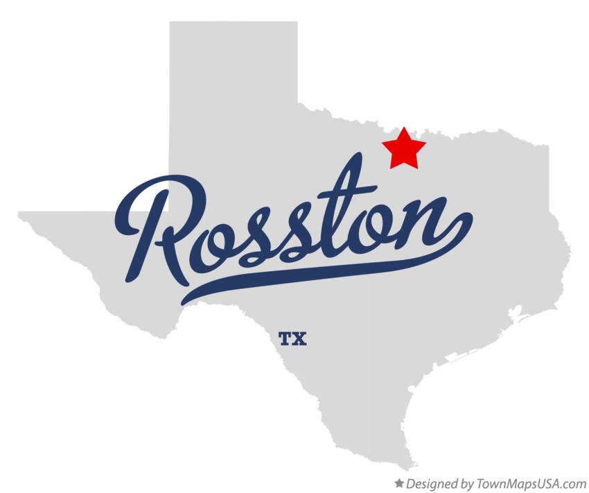 Map of Rosston Texas TX