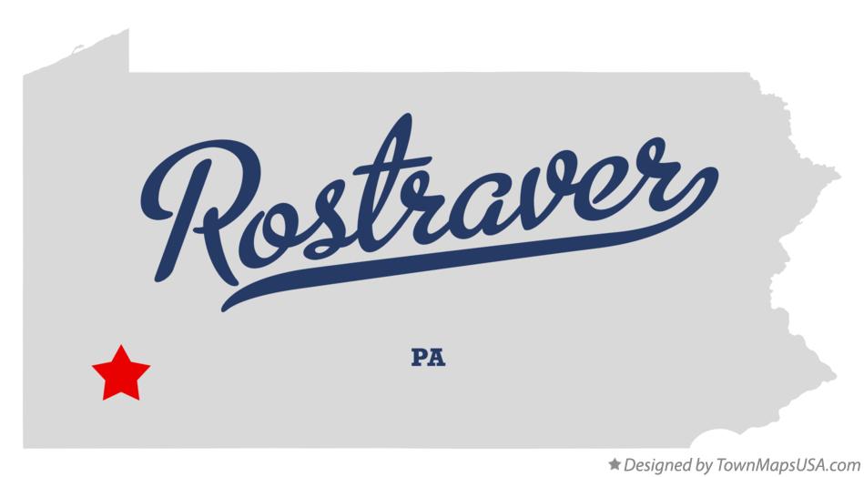 Map of Rostraver Pennsylvania PA